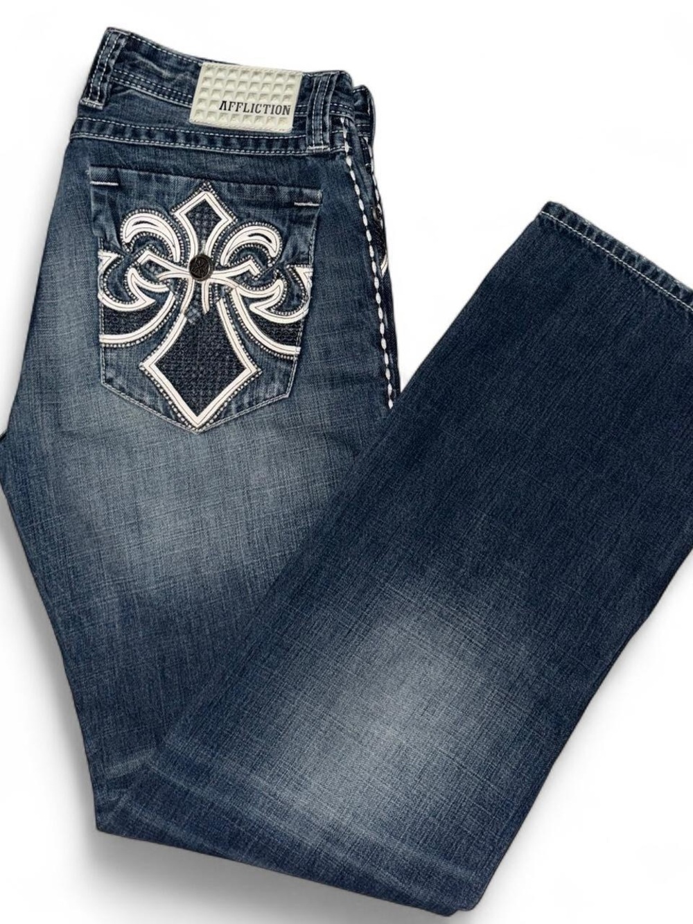 Affliction black premium Blake jeans men’s 32 long medium wash